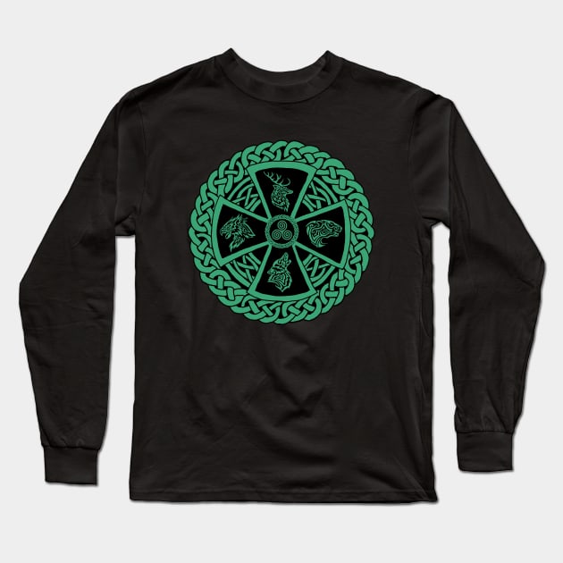 Celtic Nature Long Sleeve T-Shirt by Astrablink7